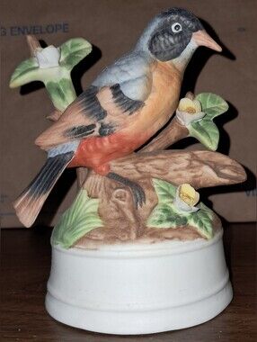 MILANO PORCELAIN SCULPTURE by EDA MANN BIRD on BRANCH MUSIC BOX